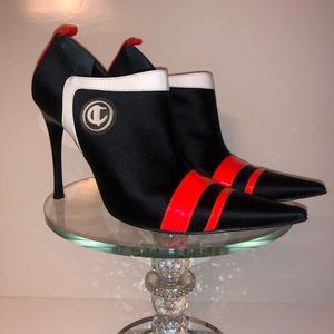 Casadei Black And Orange Stiletto Heel size 8.5